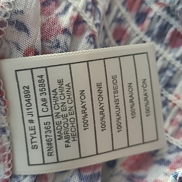 Jack by BB Dakota one shoulder floral top Large - Picture 4 of 5